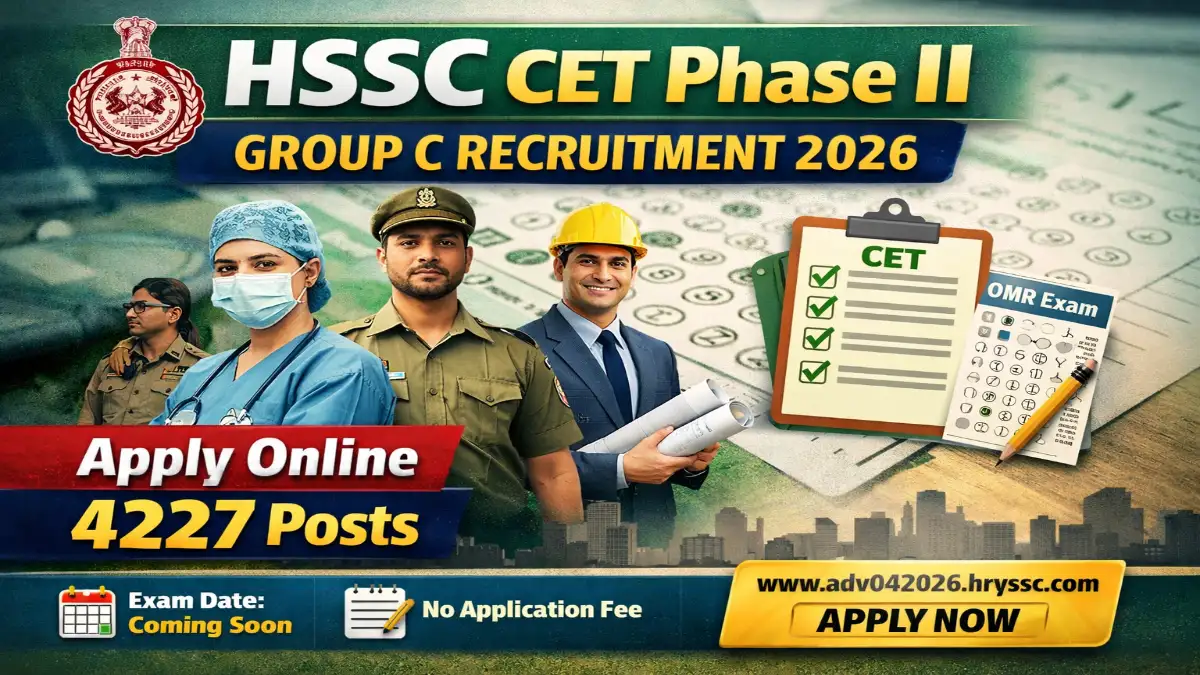 HSSC CET Phase II Group C Recruitment