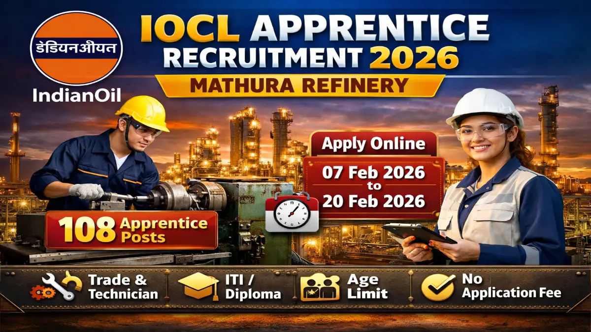 IOCL Apprentice Jobs Notification
