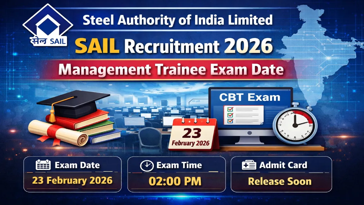 SAIL Management Trainee Exam Date 2026