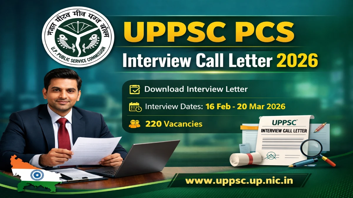 UPPSC PCS Interview Letter